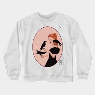 The Witch and the crows Crewneck Sweatshirt